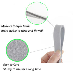Bukpom headgear strap with magic tape design for easy fastening and removal.