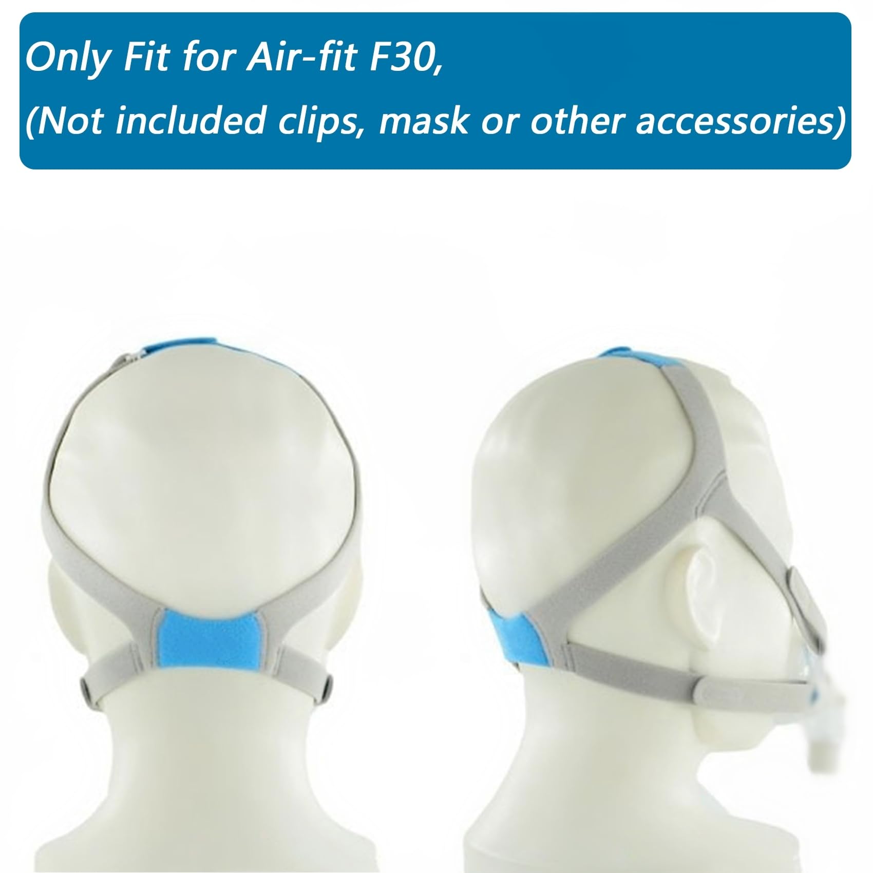 Bukpom soft elastic headgear strap offers comfortable wear overnight and gentle head support.