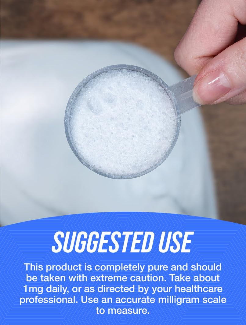 BulkSupplements Biotin powder bottle label shows third-party testing