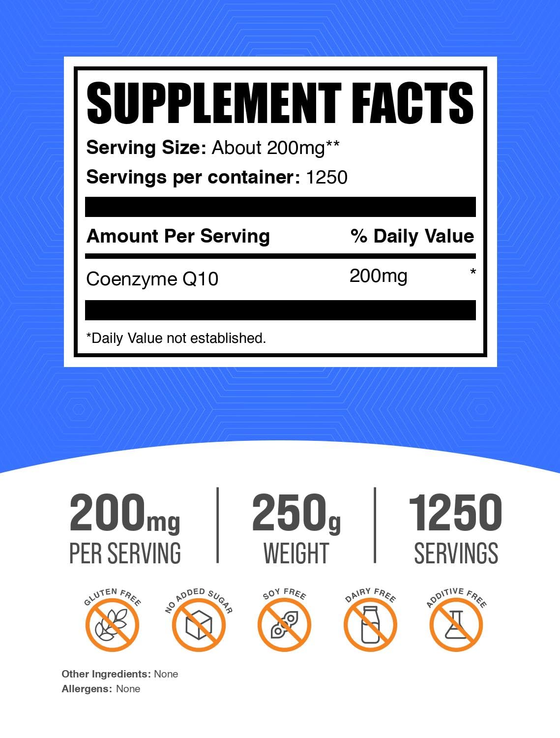 BulkSupplements CoQ10 powder being poured into smoothie for easy integration.
