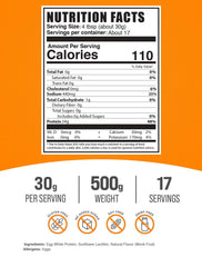 BulkSupplements egg white protein scoop close-up for easy serving