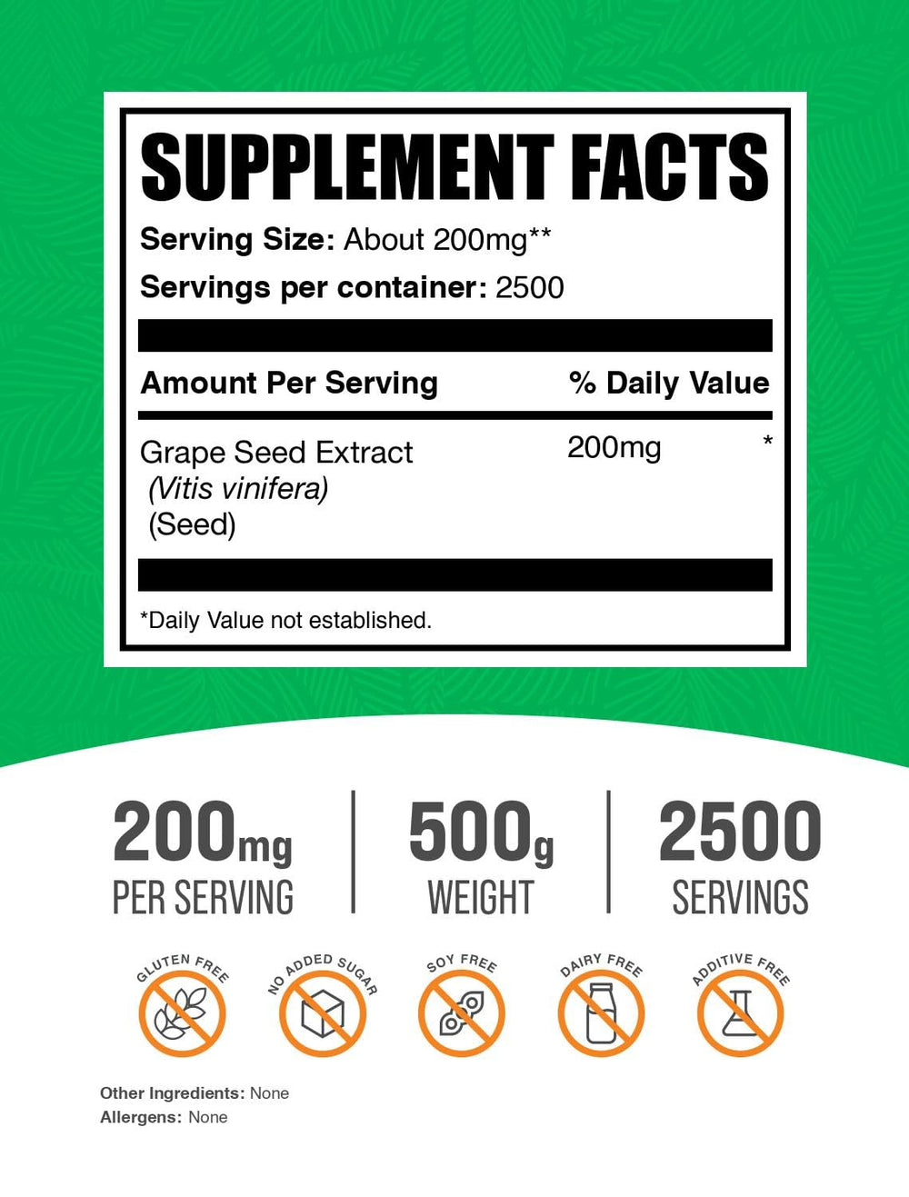 BulkSupplements Grape Seed Extract powder being poured for easy mixing.