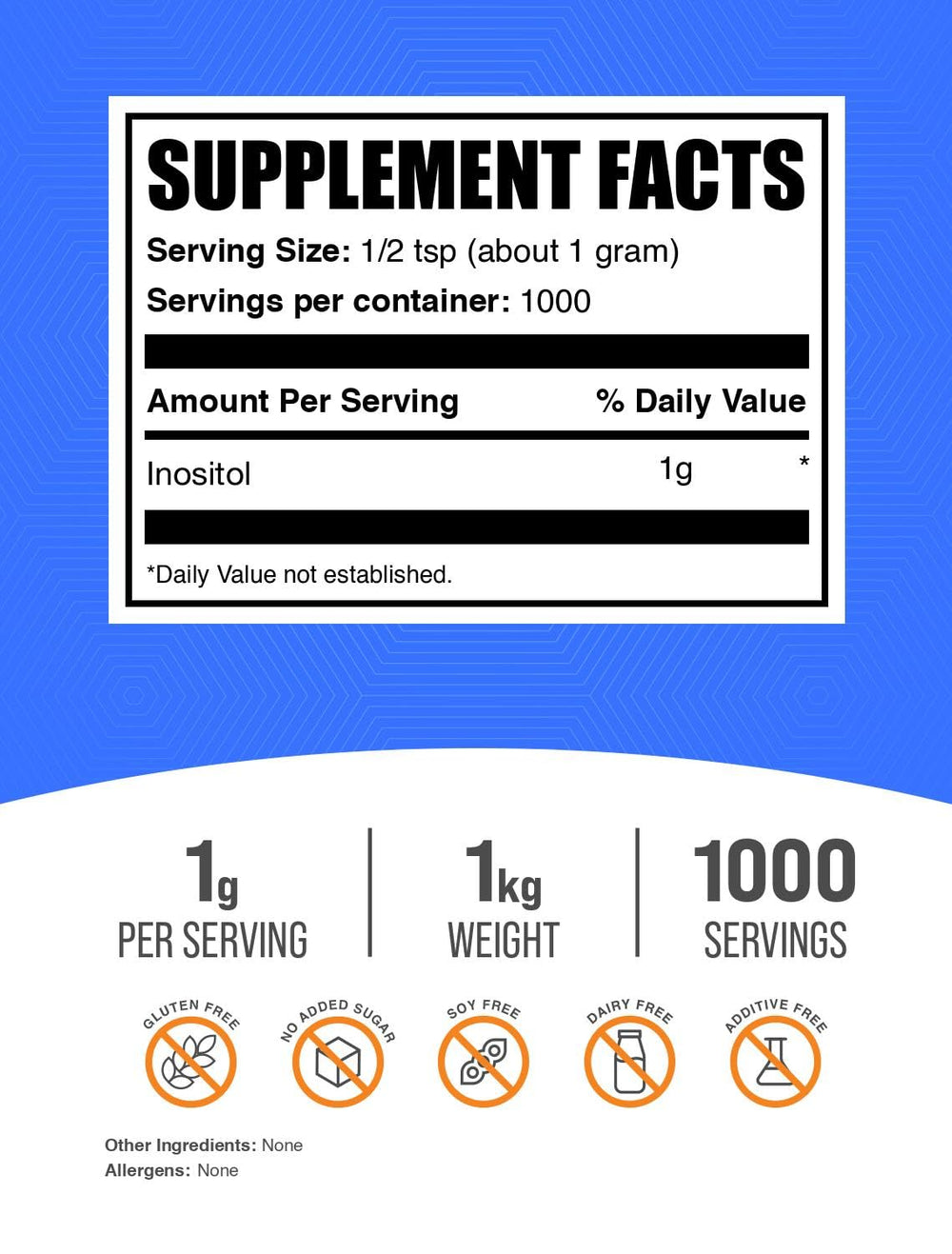 BulkSupplements Inositol powder pour demonstrates easy dosing for daily routine and energy support