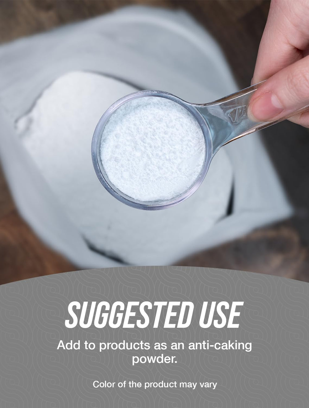 BulkSupplements Magnesium Stearate powder is food grade for safe formulations.