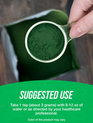 BulkSupplements Organic Chlorella Powder jar highlighting gluten free green superfood
