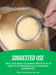 BulkSupplements Lecithin powder being poured into a shake shows easy integration