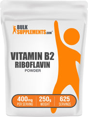 BulkSupplements Riboflavin Powder hero image for daily energy support.
