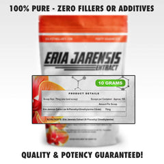 BulkStimulants ERIA Jarensis packaging shows compact purity