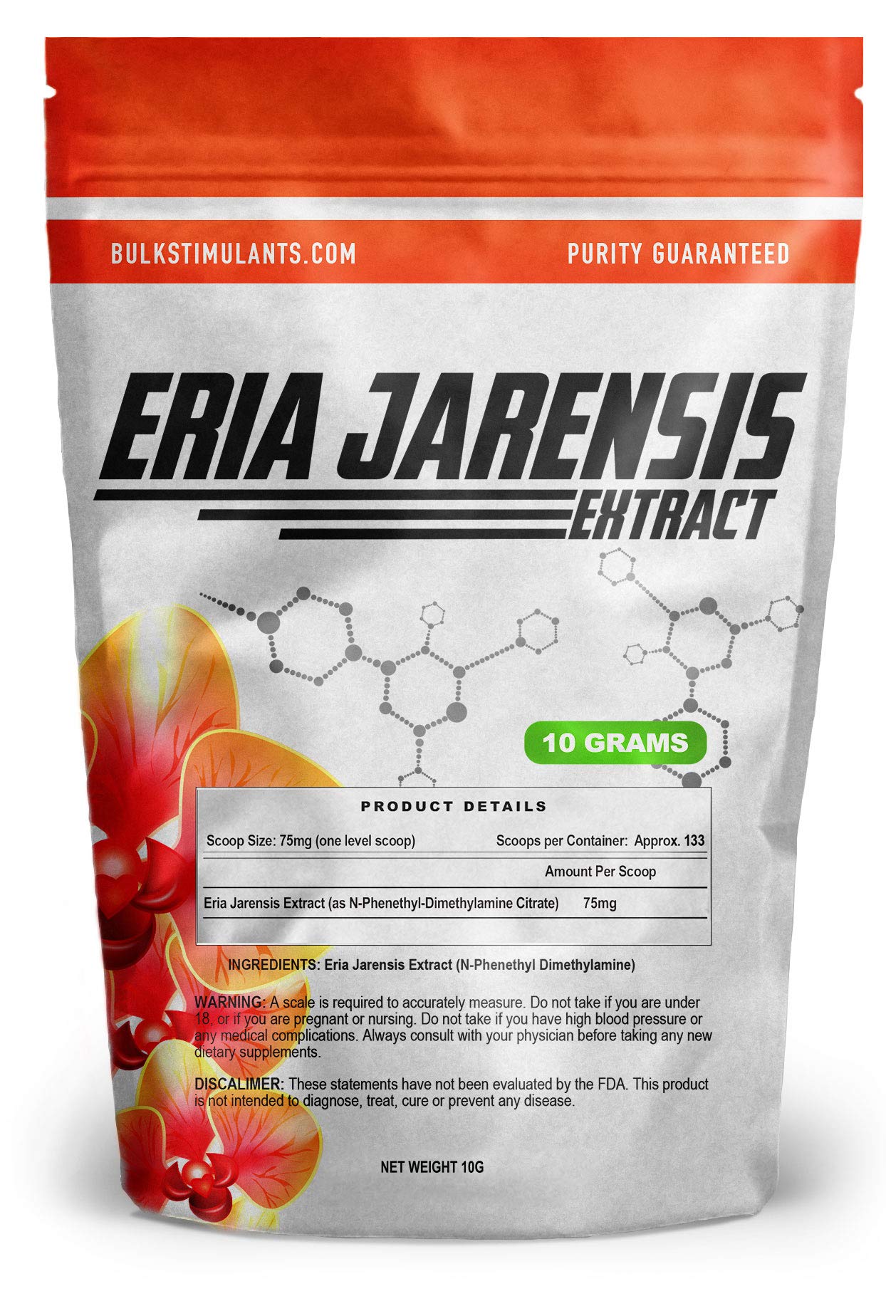 BulkStimulants ERIA Jarensis powder for clean focus and energy