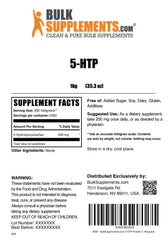 BulkSupplements 5-HTP powder packaging reflects cGMP quality and trusted sourcing.