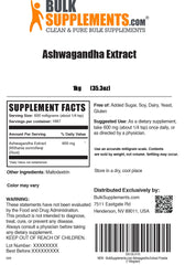 BulkSupplements Ashwagandha testing lab certificate signifying third-party quality checks.