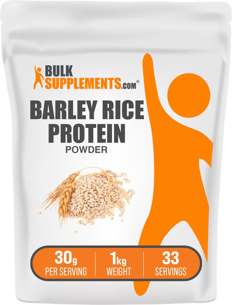 BulkSupplements Barley Rice Protein Powder in bag packaging for smoothies