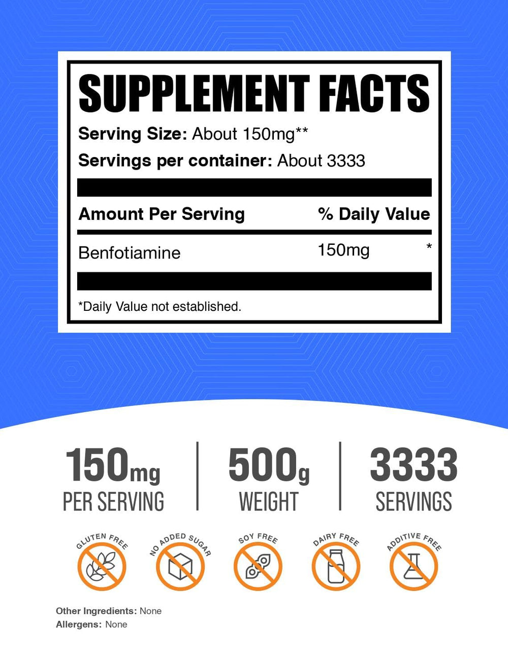 Measuring scoop beside Benfotiamine powder for simple smoothie integration.