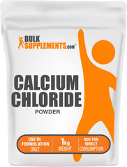 BulkSupplements calcium chloride powder bottle shows a versatile, food-grade additive for culinary uses