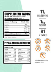 BulkSupplements Collagen Peptides powder mixed into coffee, unflavored and seamless