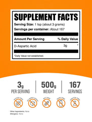 D-Aspartic Acid powder scoop, easy measurement for daily use.