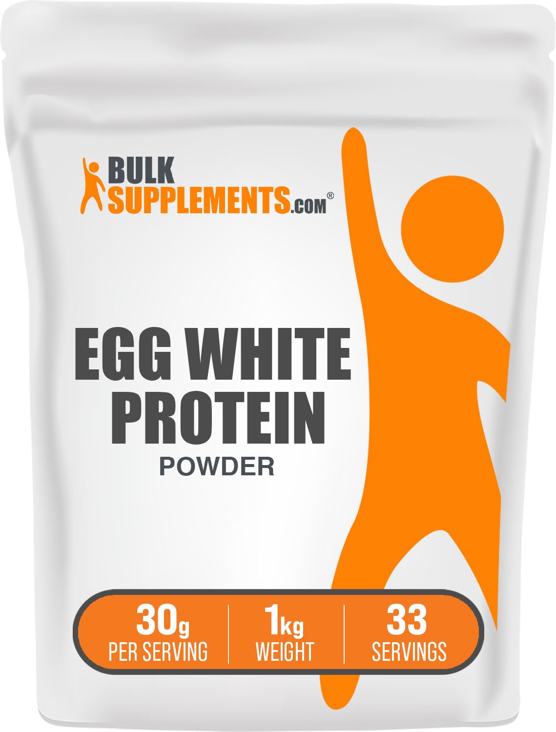 BulkSupplements Egg White Protein Powder bottle for post-workout shakes