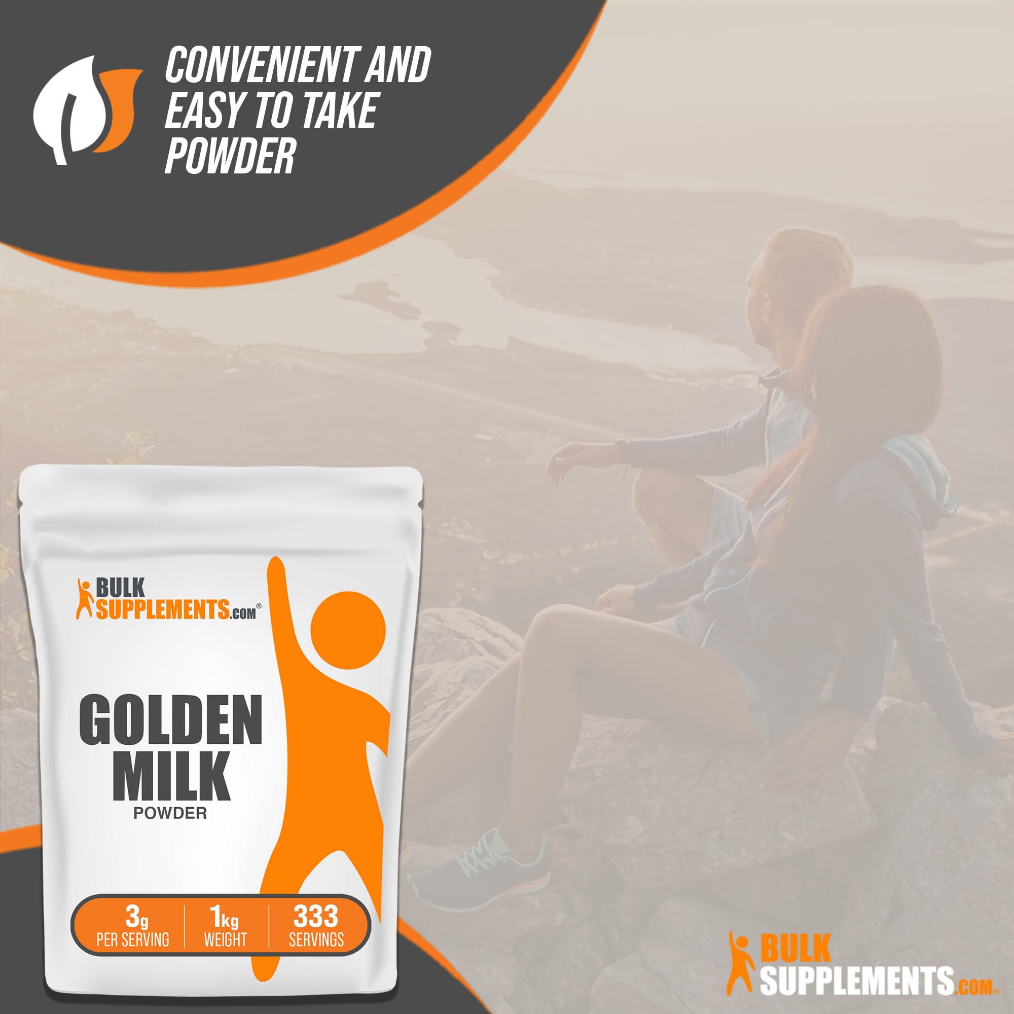 BulkSupplements Golden Milk packaging box on display