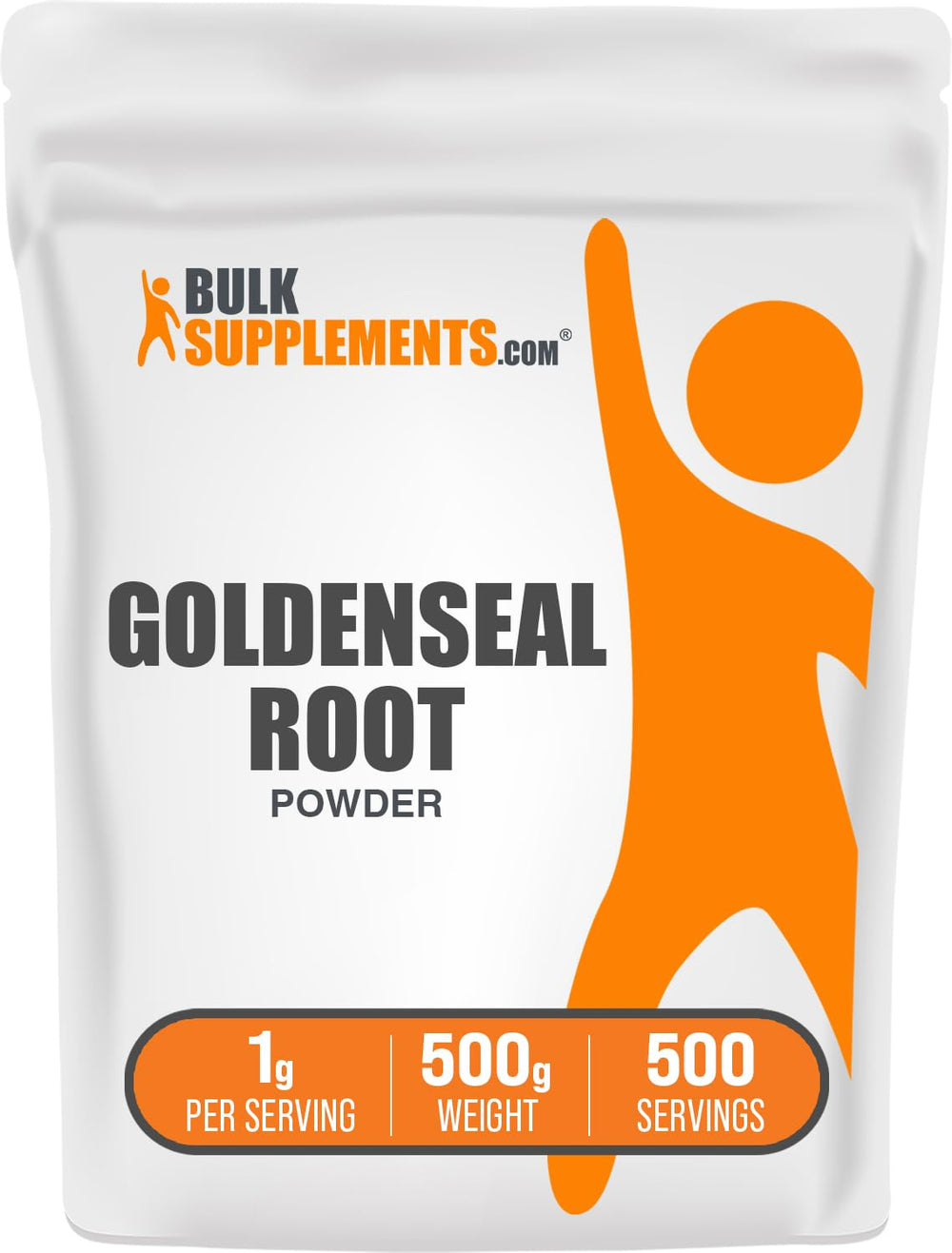 BulkSupplements Goldenseal powder packaging front supports daily wellness