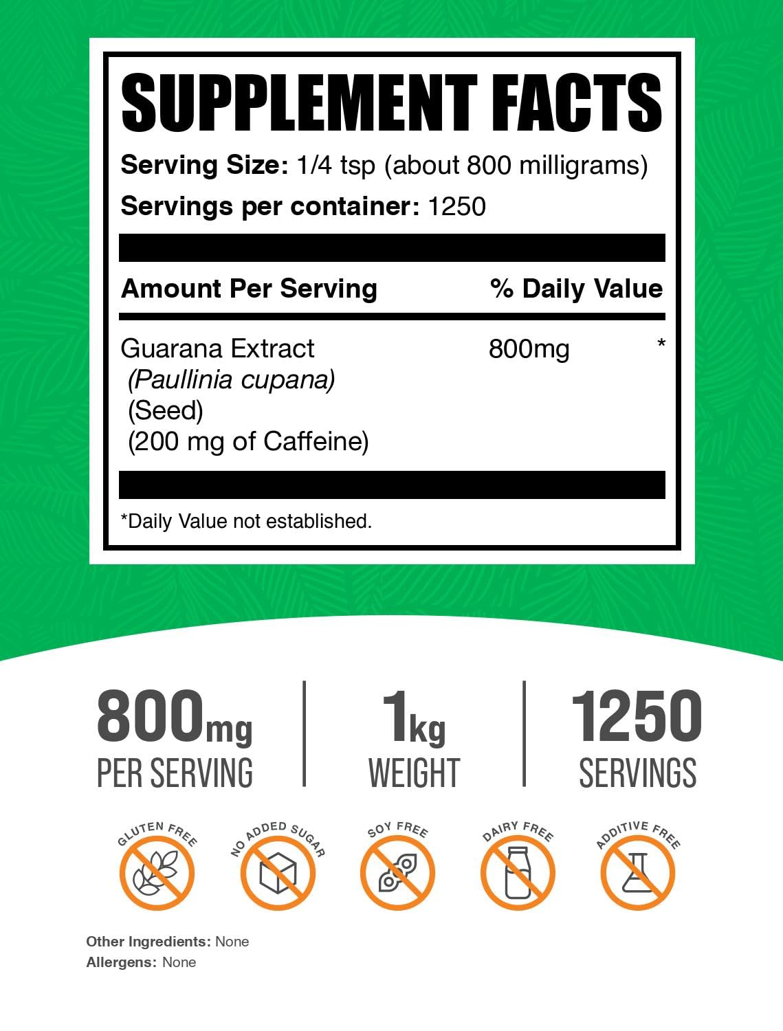 BulkSupplements Guarana seeds origin highlighting source from guarana berries.