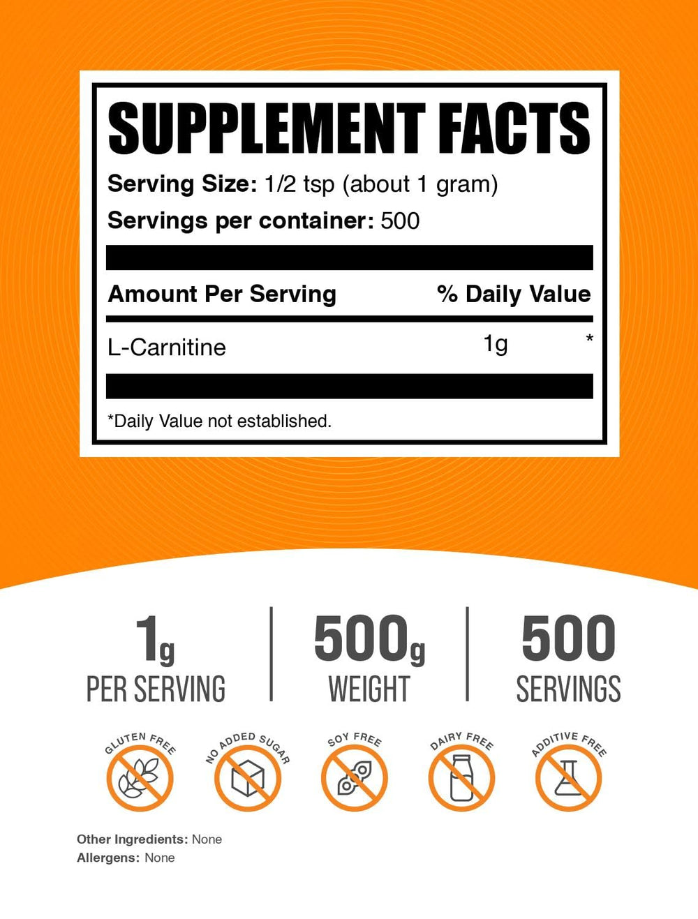 L-Carnitine Powder serving scoop beside glass for convenient shake measurements