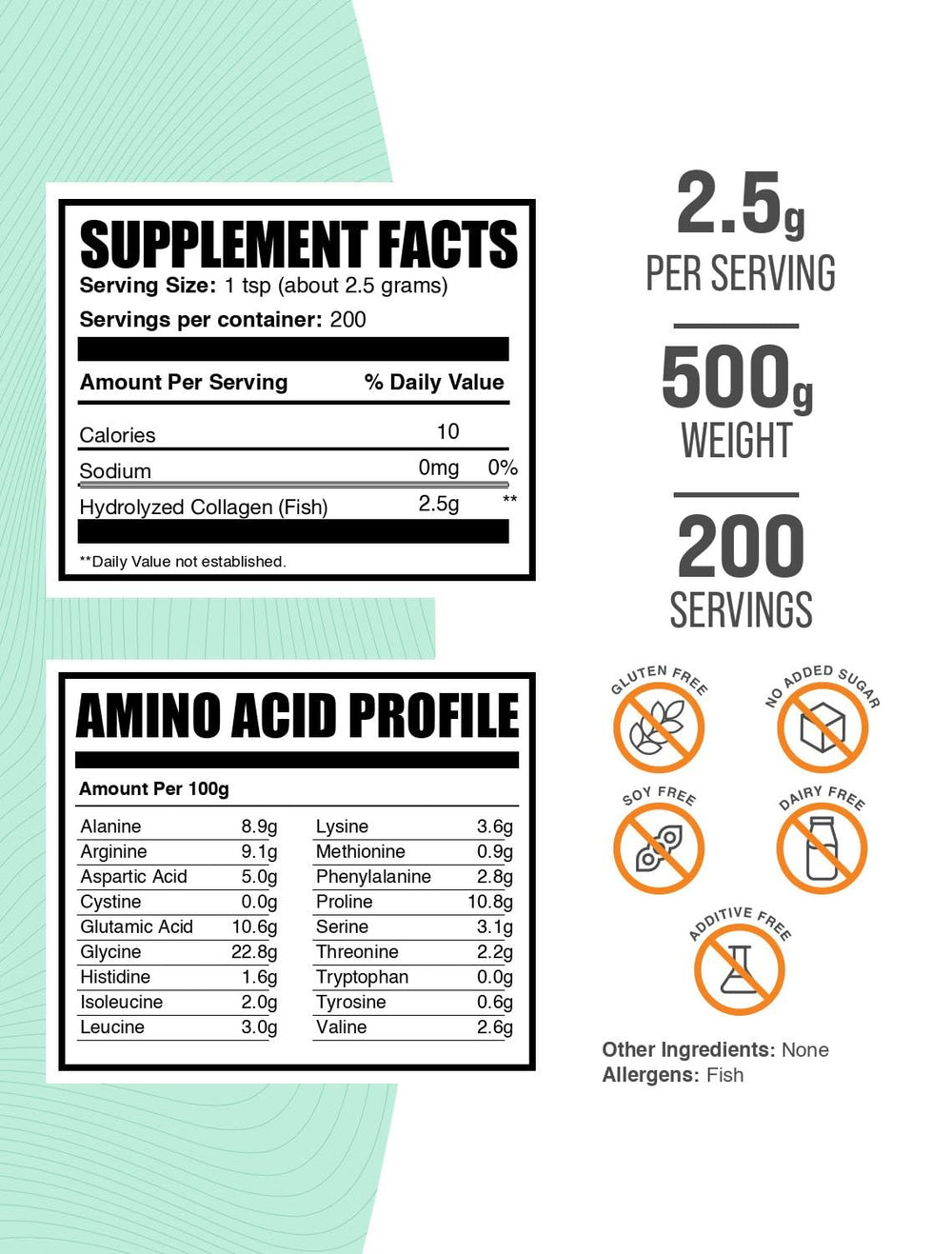 BulkSupplements Marine Collagen Powder being poured for versatile daily use.