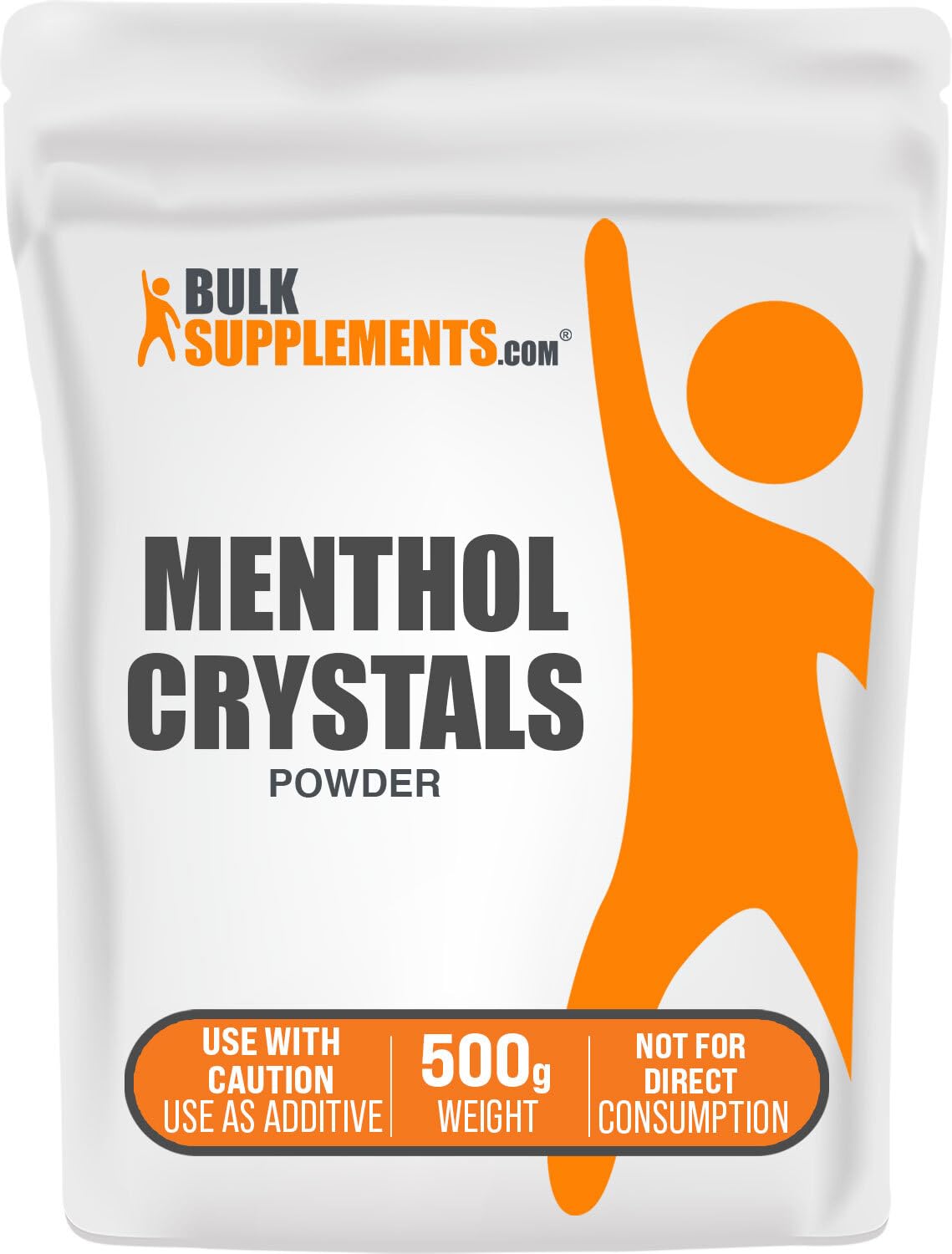 BulkSupplements Menthol Crystal – raw powder for cosmetics with a refreshing cooling effect.