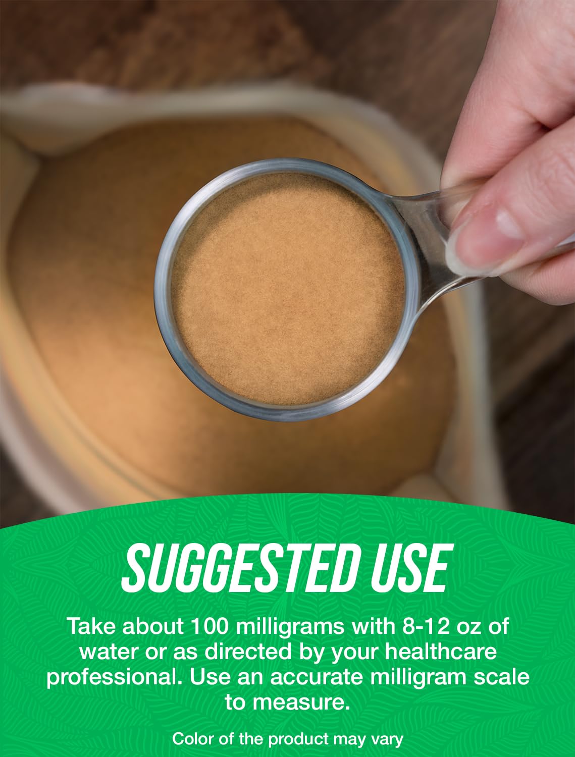 BulkSupplements nattokinase powder jar close-up showing texture and purity.