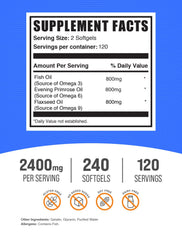 BulkSupplements Omega 3-6-9 capsules closeup for everyday support