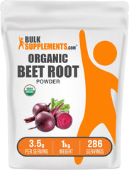 BulkSupplements Organic Beet Root Powder being poured, ideal for daily wellness rituals.