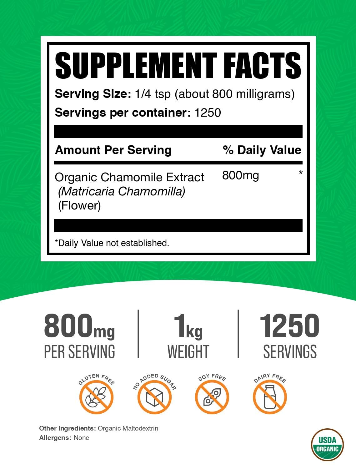 BulkSupplements Chamomile Extract Powder dispensing scene for easy daily use.