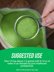 Close-up of wheatgrass powder texture highlighting natural color