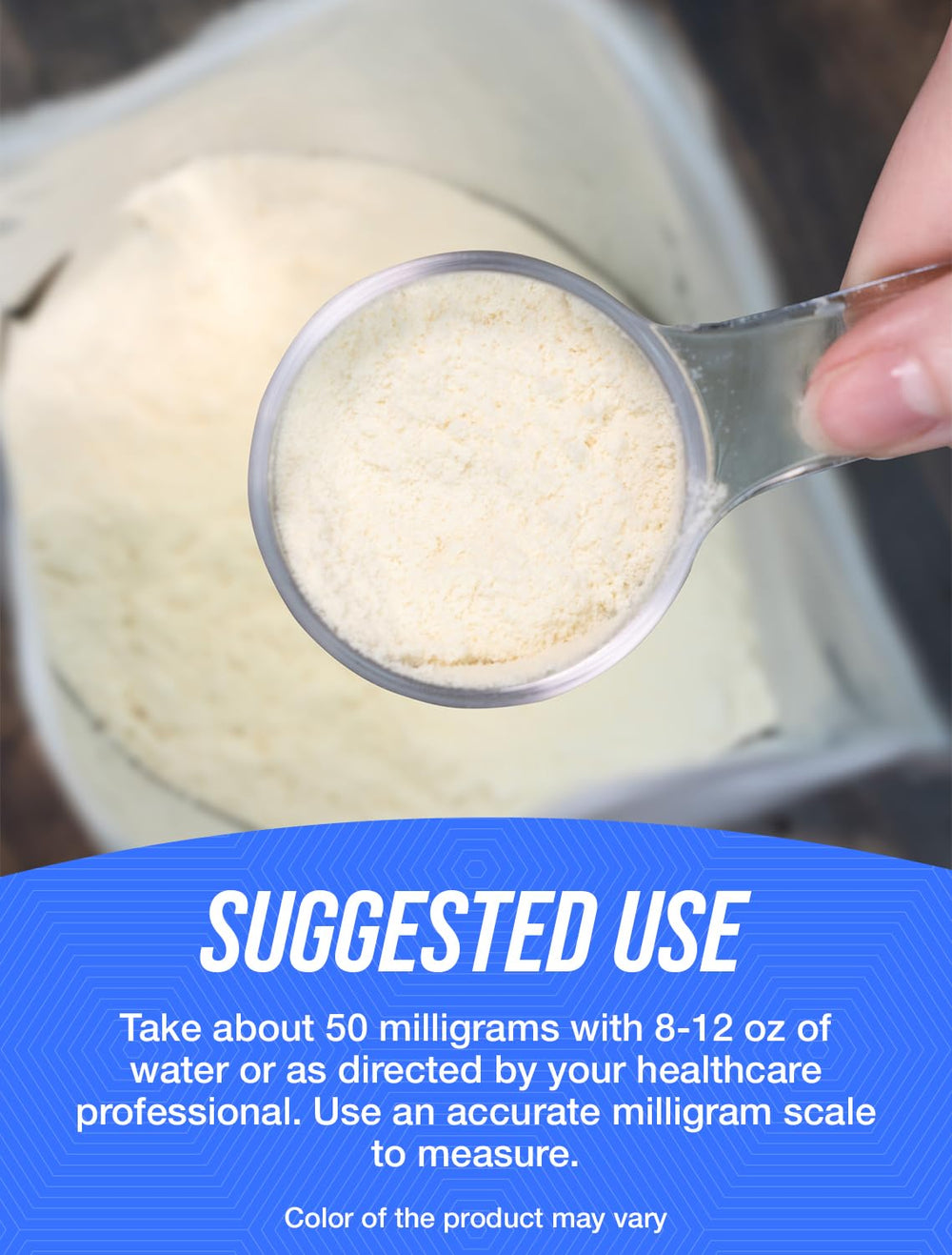 BulkSupplements P5P powder label shows third-party testing.