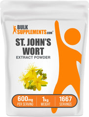 BulkSupplements St. John's Wort Extract bottle for easy daily mood support