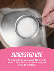 BulkSupplements Stevia Extract Powder baking scene with flour and ingredients.