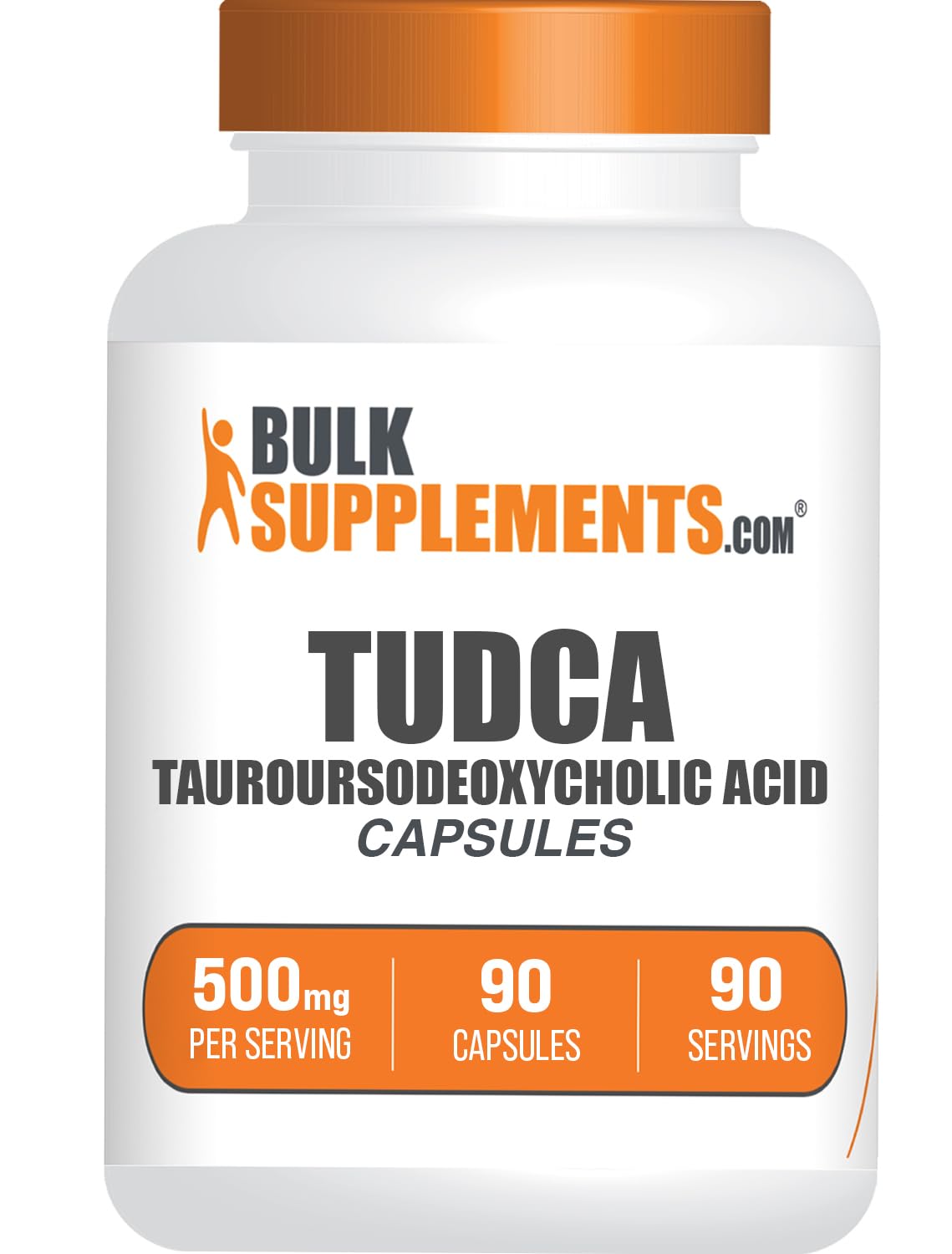 BulkSupplements TUDCA capsules bottle for convenient daily use