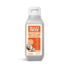 Bulletproof Brain Octane C8 MCT Oil bottle for quick morning energy