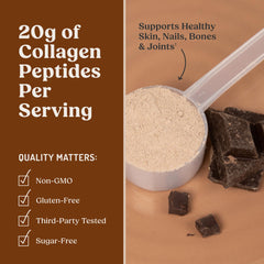 Creamy texture of Bulletproof collagen powder in a drink.