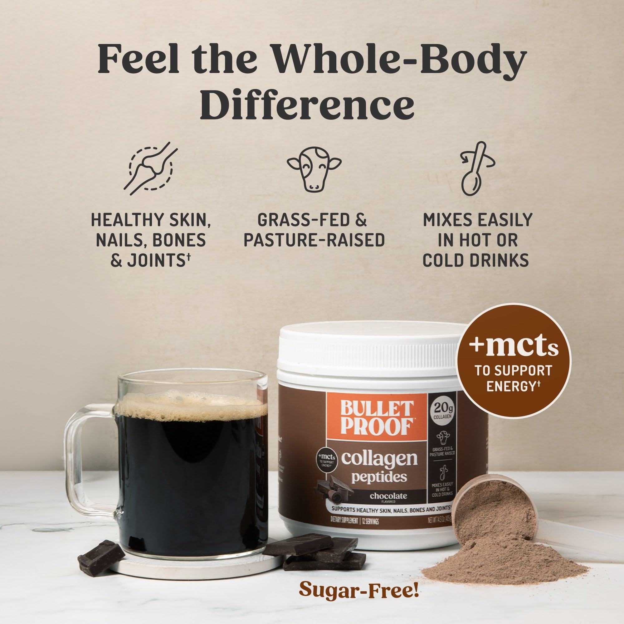 Blend Bulletproof collagen into smoothies for a protein-rich breakfast.