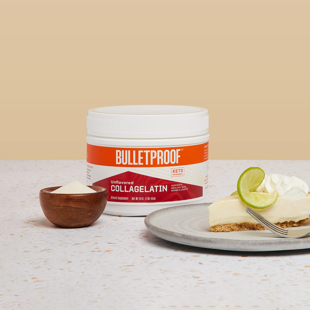 Bulletproof Collagelatin dissolving into a hot beverage for a protein boost.