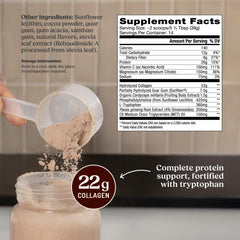 Bulletproof collagen peptides (20 g) support skin, bones and joints.