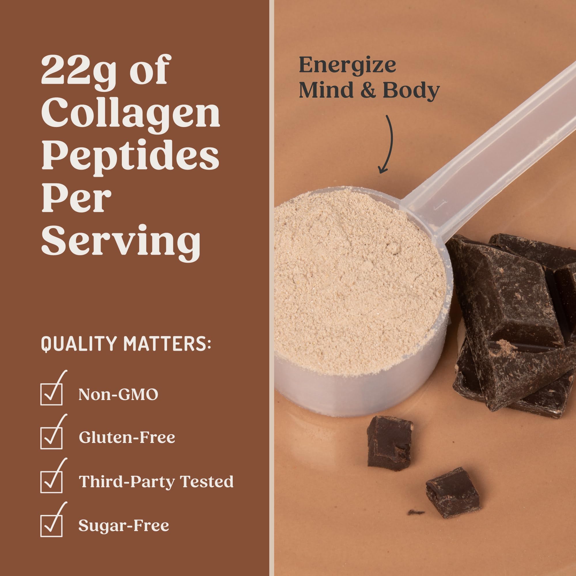 Bulletproof energy collagen protein shake ready for shakes or coffee.