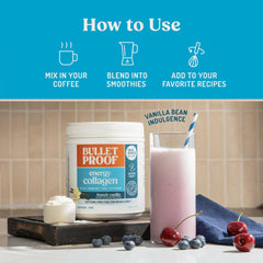 Bulletproof Energy Collagen Vanilla Bean kitchen-counter staple for easy nutrition