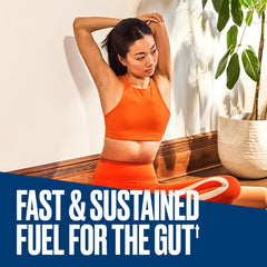 Bulletproof Express 3-in-1 probiotic digest wellness graphic illustrating microbiome support
