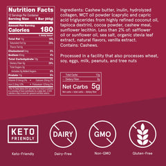 Bulletproof fudge brownie bar closeup highlights fudgy texture for craving satisfaction.