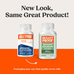 Bulletproof Liposomal Glutathione Force capsules close-up highlighting easy-to-take form
