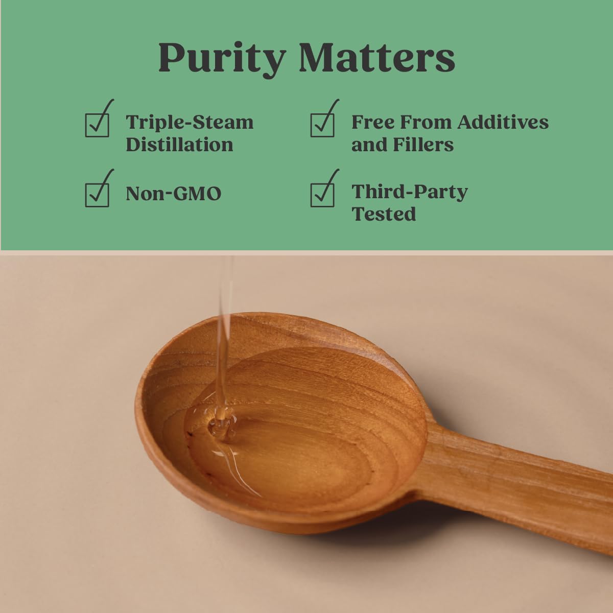 Bulletproof MCT Oil spoon dip demonstrates simple daily dosage.