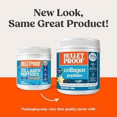 Bulletproof Vanilla Collagen Peptides scoop included for precise daily serving.