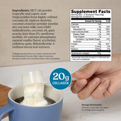 Bulletproof Vanilla Collagen in a coffee mug for smooth, creamy texture.