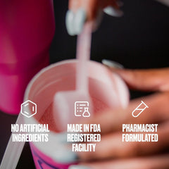 Bullfit Pre-Workout Peach Mango hydration with pink Himalayan salt